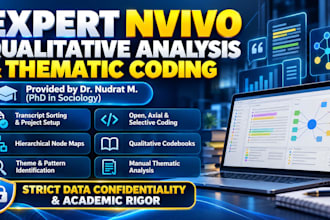 conduct nvivo or manual thematic analysis and qualitative coding