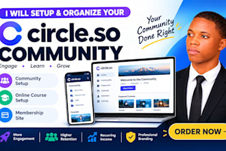setup circle so community, circle so online course and membership site