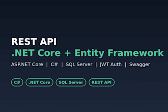 build a rest API with asp net core and sql server