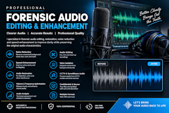 perform forensic audio analysis voice isolation and evidence review