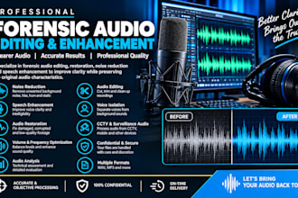 perform forensic audio analysis voice isolation and evidence review