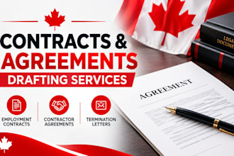 draft employment contract, termination letter and  contractor agreement