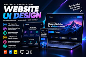 create modern ui designs for websites