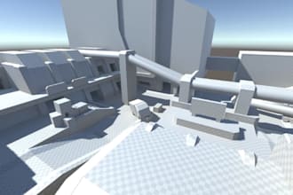 create custom 3d game maps, levels and environment for unity, unreal and roblox
