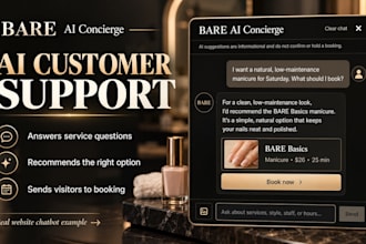build an ai website chatbot for faqs and customer support