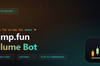 develop pump fun bot,dex screener bot, solana bot