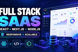 build a full stack saas web app with react nextjs and nodejs