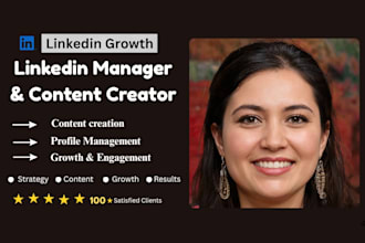 be your linkedin manager and content creatior