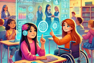 draw children story book design and children story book illustration