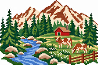 convert image to winstitch chart, cross stitch pattern and PDF