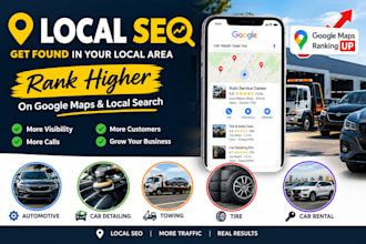 do local SEO for automotive, car detailing, towing, tire, car rental businesses
