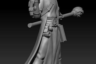 design high quality 3d printing ready to model, sculpt, action figure, fantasy