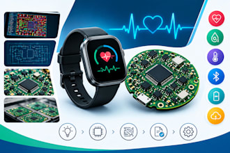 design wearable medical pcb biosensor ecg ppg spo2 ble health monitoring