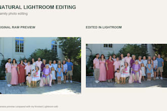 naturally edit and color correct your photos in lightroom