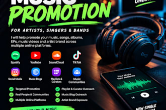 promote your music and artist brand on multiple platforms