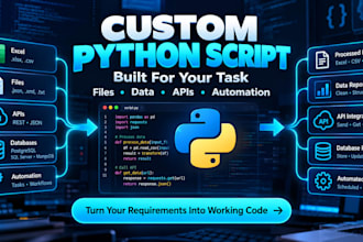 create a custom python script for your task