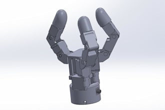 design robotic grippers, end effectors and custom robot parts in cad