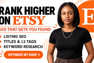 optimise etsy listing SEO with etsy titles tags descriptions