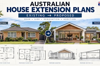prepare australian architectural house plan addition renovation plan