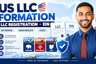 do US llc registration,llc formation, wyoming llc ein for US non US residents