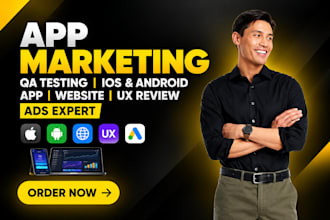 do aso app marketing QA testing ios android app website UX review ads expert