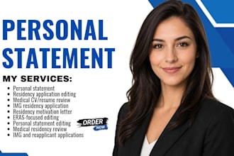 edit residency personal statement for img and reapplicant eras