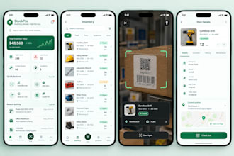 build stock management app like sortly for your warehouse, and field service