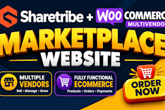 build sharetribe multivendor marketplace website with woocommerce multivendor