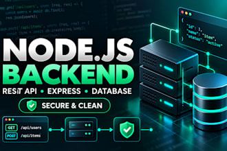 be your nodejs express backend and rest API developer