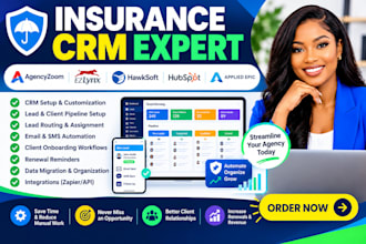 setup insurance CRM agencyzoom ezlynx hawksoft hubspot applliedepic automation