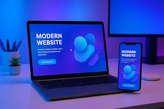 build a responsive react js frontend for your website