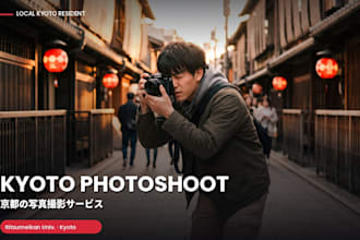 be your local photographer for a kyoto photoshoot