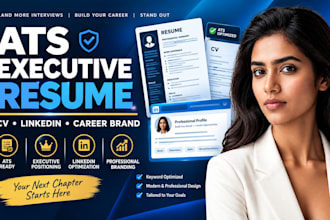 write your ats executive resume, CV and linkedin profile