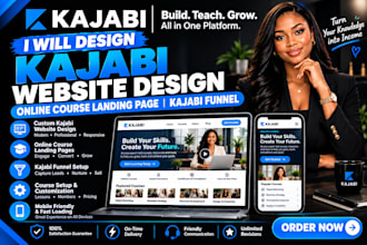 design kajabi website online course landing page design kajabi funnel