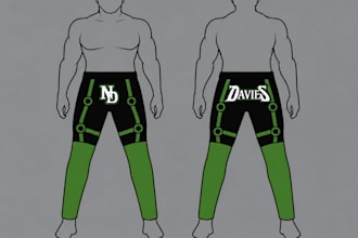 create custom wrestler gear, logo and designs