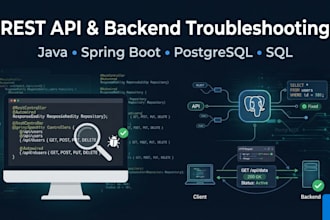 fix and troubleshoot your rest API, backend, or database issue