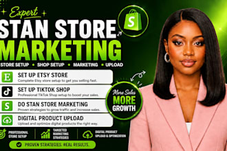 do stan store marketing, stan store setup sales funnel, stan store promotion