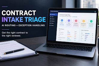 build ai contract intake triage contract automation exception routing workflow
