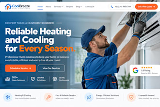 design squarespace hvac website heating cooling website quote estimate request