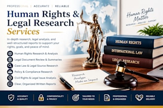 provide human rights and legal research services