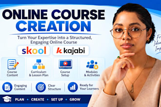create online course content course creation skool online course kajabi course
