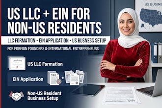 register US llc, llc formation, ein for non US residents and foreigners