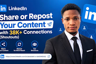 be your linkedin manager for branding content creation posting and connections