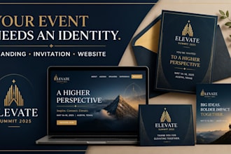 create event branding invitation website flyer social media animation design