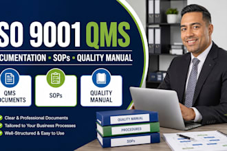 create iso 9001 qms documents, sops and quality manuals fast