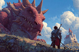 draw a fantasy illustration for you