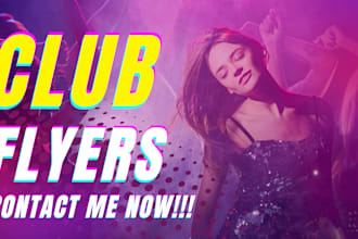 design club party event dj flyers and business flyers