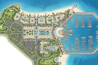 design marina master plan and waterfront development layout