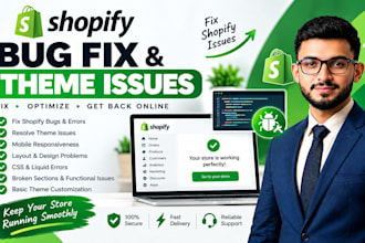fix shopify bugs errors and theme issues