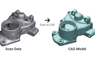 do 3d scan to cad for mechanical parts, brackets and housing